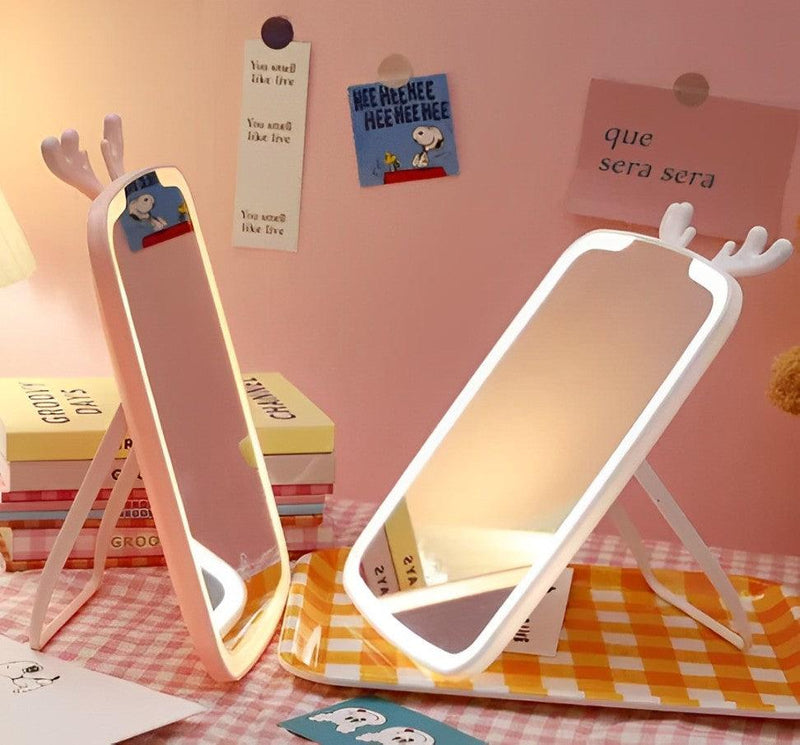 Rechargeable Deer LED Desktop Mirror - My Store