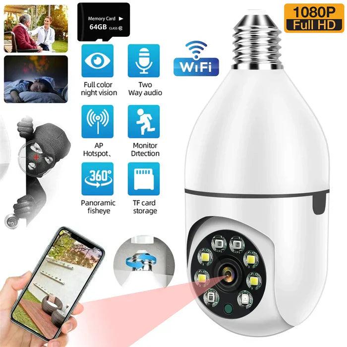 360° WiFi 1080p Bulb Camera - My Store